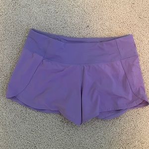 Lululemon lavender speed up shorts
